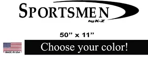 KZ SPORTSMEN & Stripe RV Decal Stickers Camper RV Lettering Vinyl Decals  - Picture 1 of 2
