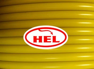 YELLOW FZS600 FAZER 98-03 HEL BRAIDED STEEL OIL FEED PIPE - Image 1 of 4