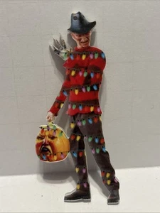 FREDDY KRUEGER Christmas 3” Acrylic Ornament Halloween Horror - Picture 1 of 2