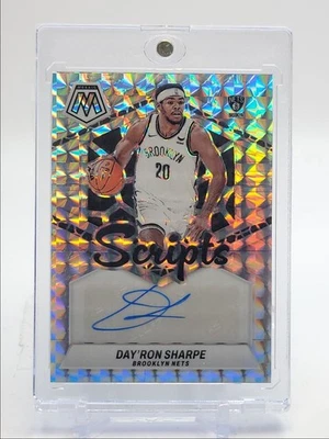 DAY'RON SHARPE 2023-24 MOSAIC AUTOGRAPH SILVER MOSAIC PRIZM AUTO Q4689 - Image 1 of 2