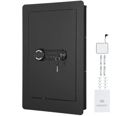 Uimoso 25.59/42.91" Caja fuerte de pared 3/4 niveles caja fuerte oculta con llaveros/huella digital Foto 1 de 2