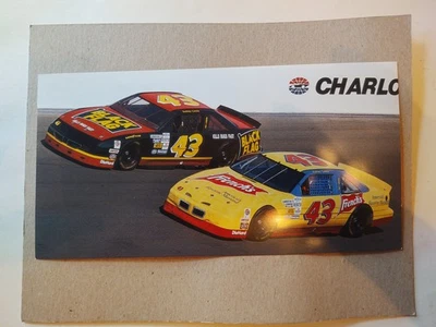 Postal NASCAR #43 Francés/Bandera Negra Pontiac Rodney Peines 1994 Petty Racing Foto 1 de 2