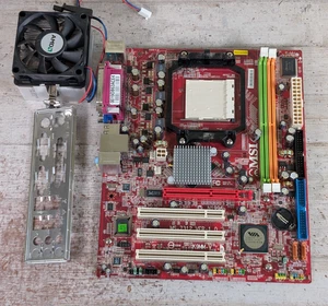 Placa madre MSI K9MM-V MS7312 V1.0 MicroATX AM2 mPGA940 AGP 1.5V PCI con enfriador - Imagen 1 de 10