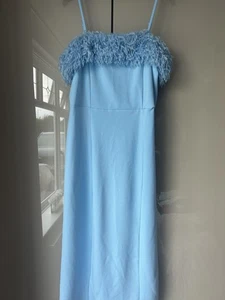 NEWLOOK size 16 Powder Blue Dress With Fancy Chest Detail - Picture 1 of 4