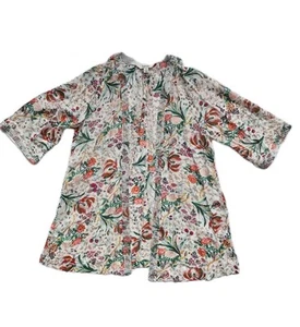 BEME Ladies Open Front Floral Print Kimono Style Lightweight Top/Jacket. Small. - Picture 1 of 12