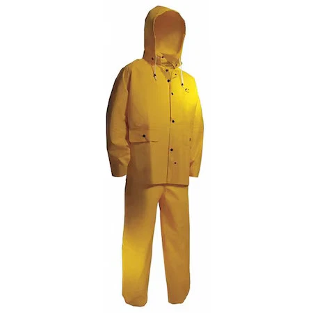 Onguard 7801700 Flame Resistant 3 Piece Rain Suit, Nylon, Pvc, Pvc Scrim, 0.3 - Image 1 of 1