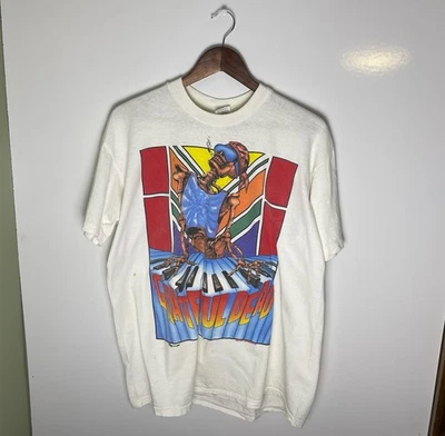 Vtg 80s 1989 Grateful Dead Summer Tour Keyboard Single Stitch T-Shirt Sz XL - Image 1 of 4