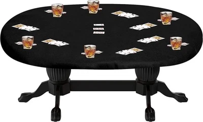 Feltectors Felt Table Cover For Playing Cards and Poker, Oval - Image 1 of 4