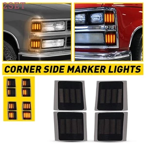 2set DYNAMIC LED SIDE MARKER CORNER LIGHTS Fit 1994-1999 CHEVROLET C/K 1500 2500 - Picture 1 of 11