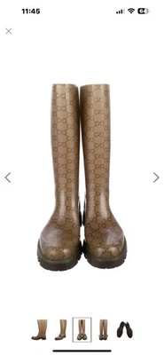 Botas de lluvia Gucci de goma a media pantorrilla Foto 1 de 4