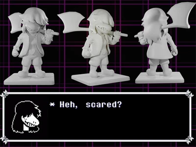 UNPAINTED Susie from Deltarune 3Dprint resin statue ideal for a gift! - Image 1 of 3