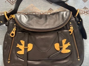 Marc by Marc Jacobs Petal to the Metal Natasha Leather Crossbody Bag Black - Picture 1 of 4