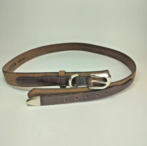 Cintura Orvis Sporting Traditions Made In USA in pelle marrone 38 - Foto 1 di 5