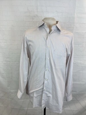 Camisa de vestir Ermenegildo Zegna de algodón beige y púrpura para hombre 17,5 - 44 $395 Foto 1 de 4