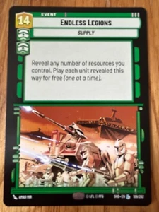 STAR WARS UNLIMITED TCG SHADOWS OF THE GALAXY LEGENDARY CARD: ENDLESS LEGIONS - Picture 1 of 1