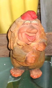 Vintage Male HENNING Norway 7.25” Handcarved Wood - Picture 1 of 2