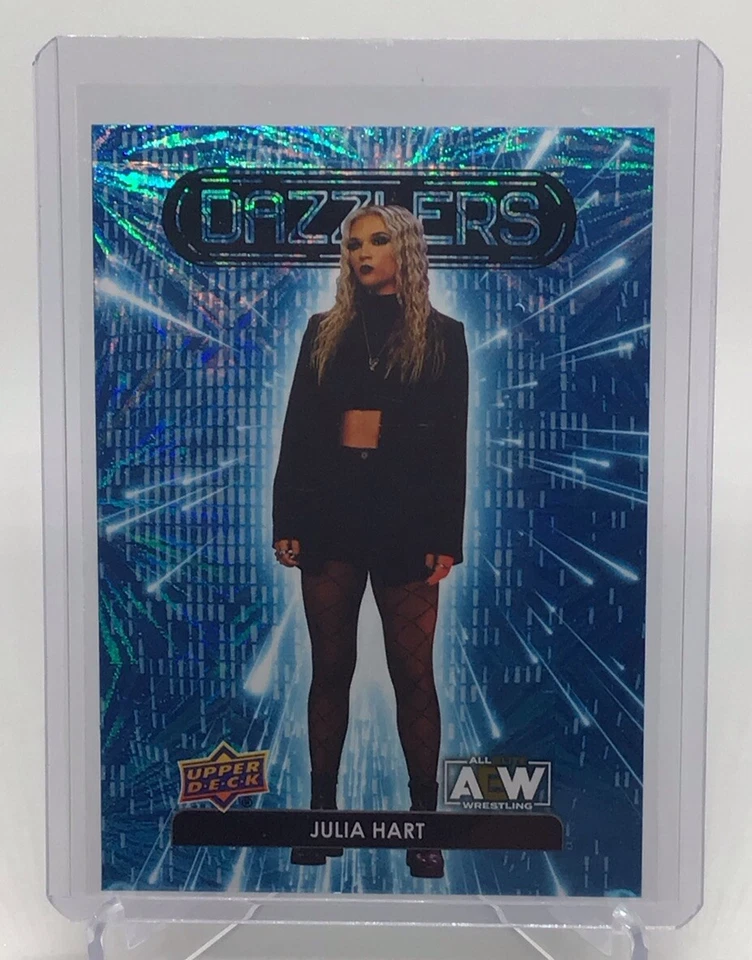 2023 AEW Upper Deck Julia Hart DAZZLERS Blue Insert Card - Image 1 of 2