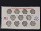 1942-P-1945-S United States World War II Silver Jefferson Nickels 11 Coin Set