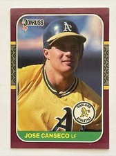Jose Canseco 1987 Donruss Opening Day #24 - Oakland A's