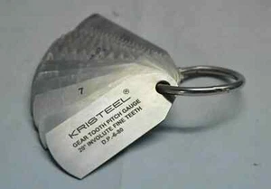 Gear Tooth Profile Gauge 6 to 80 D.P 23 Profiles 14 Leaf's 14.1/2" PA - Imperial - Picture 1 of 2