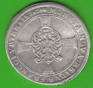 Moneta srebrna talar frankfurcki 1624 dobra bardzo piękna rzadka nswlipsk - Zdjęcie 1 z 3