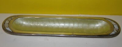 Bandeja estrecha de entremeses o dulces Julia Knight con incrustaciones de perlas de acero inoxidable Foto 1 de 3