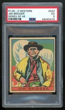 1930s R128-2 Western Series of 48 #222 Jim Bridger PSA 5 EX #46490470