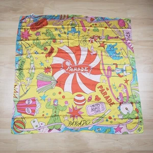 Parade Big Top Circus 34” Scarf Acrobat Clown Yellow Red Pink Blue Multicolor - Picture 1 of 10