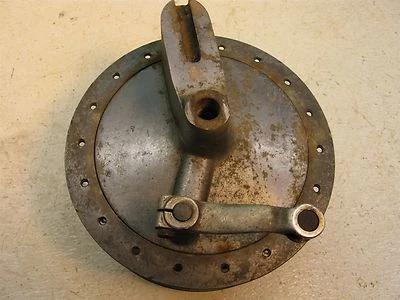 1960's laverda 250 street rear brake plate w hub wheel s387~ - Image 1 of 4