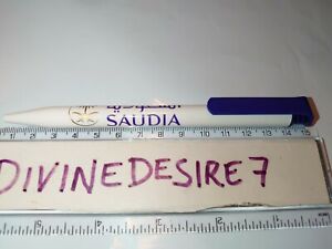 Saudia Airlines Airways Pen Airline Rare White Promotional advertising
