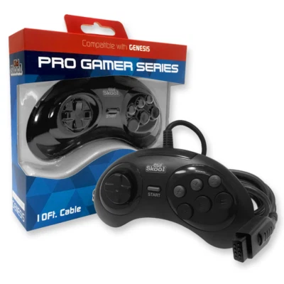 Old Skool PGS Pro Gamer Series 6 Button Controller For SEGA Genesis 1-2-3 Nomad - Image 1 of 3