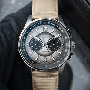 Jaeger-LeCoultre Polaris STRAPS 8/2024 Chronograph Silver Grey Dial Strap Watch - Picture 1 of 10