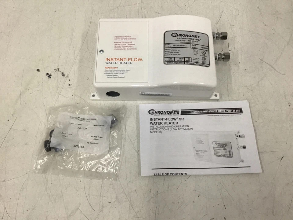 Chronomite Labs M40ew/208 8320w Tankless Water Heater 208vac