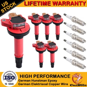 6 Pack Ignition Coil & Spark Plug For Ford Police F-150 Transit Ecoboost 3.5L V6 - Picture 1 of 15