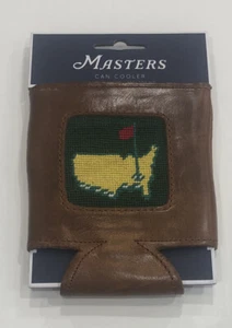 Masters Golf Can Cooler Hand-Stitched Needlepoint New From Augusta National - Picture 1 of 2