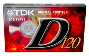 Cinta de casete de audio en blanco TDK D120 DYNAMIC 120 minutos Ferric tipo I SELLADA NUEVA - Imagen 1 de 7