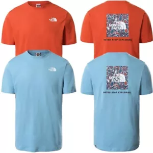 The North Face Mens Red Box Casual T Shirts TNF Short Sleeve Summer Tee - Picture 1 of 9