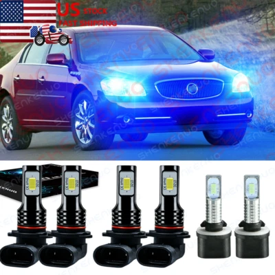 For Buick Century Regal 1997-2005 8000K Blue LED Headlight + Fog Light Bulbs6 6x - Image 1 of 4