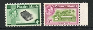Pitcairn Is The KEY 4d and 8d Values (small light tone patch) U/M Cat 47 Pounds - Picture 1 of 1