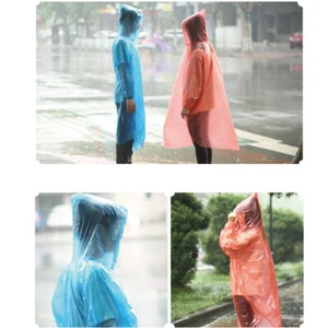 6 Pcs Rain Coat Thicken Raincoat Hood Adult Raincoat Rain Poncho - Picture 1 of 11