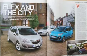 Original 2010 AUTOCAR VAUXHALL MERIVA v RENAULT SCENIC v CITROEN C3 Gruppentest - Bild 1 von 1