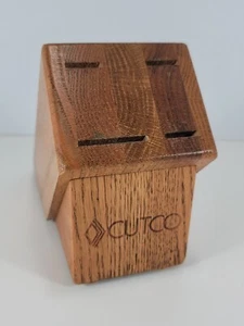 Cutco Knife Block : Studio W/ 4 Slots - Vintage Made In USA **No Knives** - Picture 1 of 8