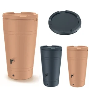 Regentonne Regentank Regenbehälter Regenwassertonne Amphore 230L Wasserhahn - Bild 1 von 4