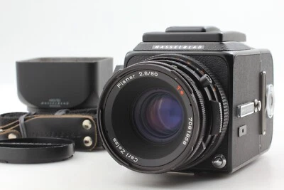 【Casi COMO NUEVO con Capucha, Correa】 Lente Hasselblad 500CM C/M Negra 80mm f2.8 CF JAPÓN Foto 1 de 4