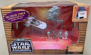 Star Wars Micro Machines Action Fleet 2 Pack Landspeeder & Imperial AT-ST