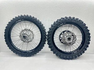 New 2024 Husqvarna FC450 Excel Wheel Set Front Rear 21/19 Inch Rim Sprocket Hub - Picture 1 of 11