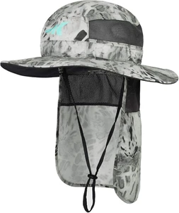 UPF 50 Boonie Hat with Removable Neck Flap for Fishing & Outdoor Fun - Picture 1 of 12
