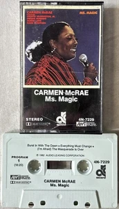 Carmen McRae - Ms. Magic Open Cassette Tape 1982 Accord Records Jazz Funk - Picture 1 of 9