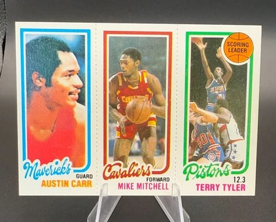 Austin Carr / Mike Mitchell / Terry Tyler 1980-81 Topps Basketball Card - Rookie - Image 1 of 3