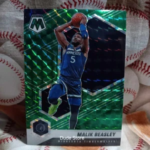 2020-21 - Panini Green Prizm Mosaic - Malik Beasley #162 Minnesota Timberwolves - Picture 1 of 2